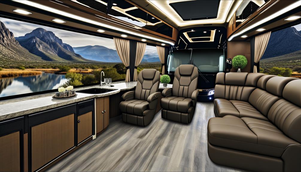 luxury motorcoach top features