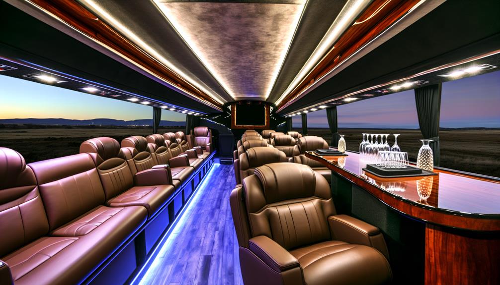 luxury prevost coach lounge