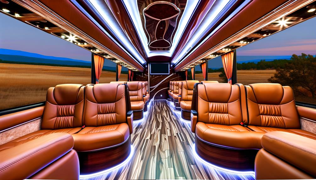 prevost coach bus interior exploration