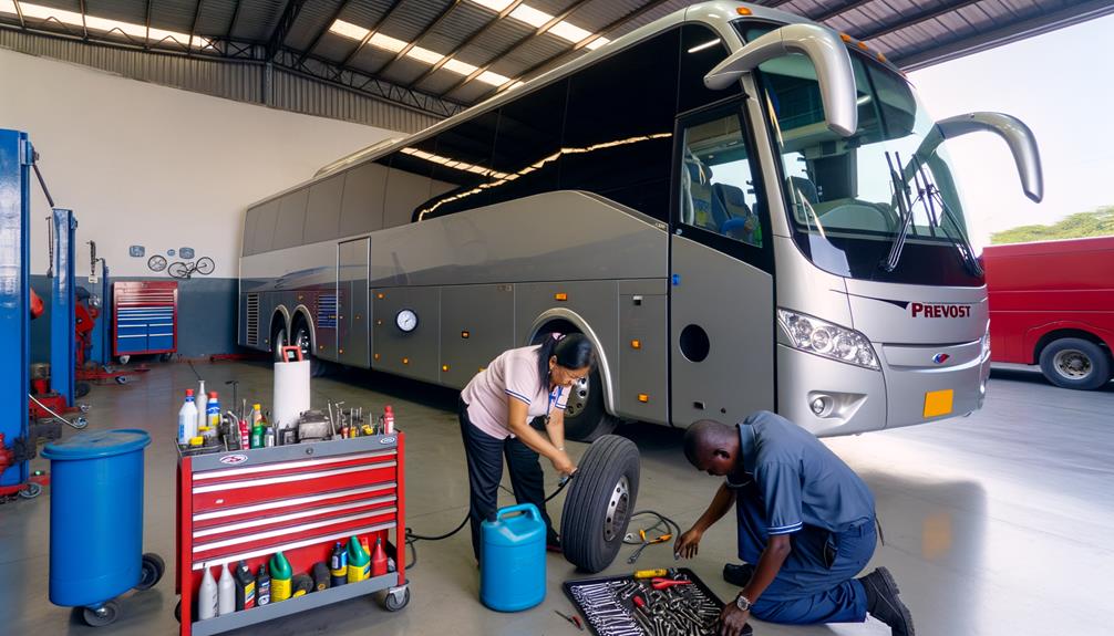 prevost coach bus maintenance tips