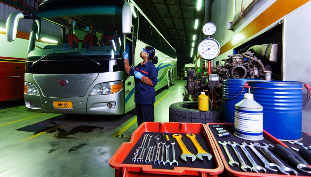 prevost coach maintenance checklist