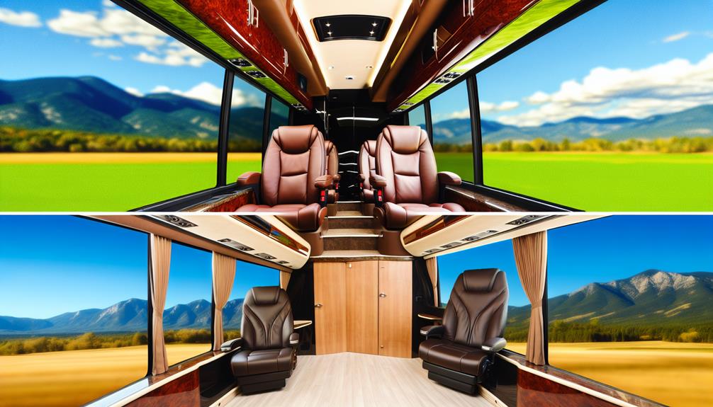 prevost coach model options